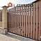 Забор, калитка, распашные и откатные ворота из доски ДПК